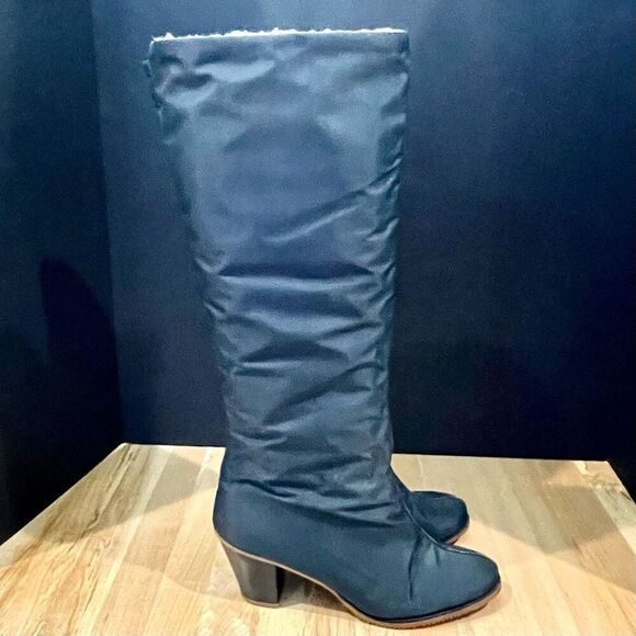 Golo Vintage Black Nylon/shearling Waterproof Boots. Size 9. - Picture 5 of 13